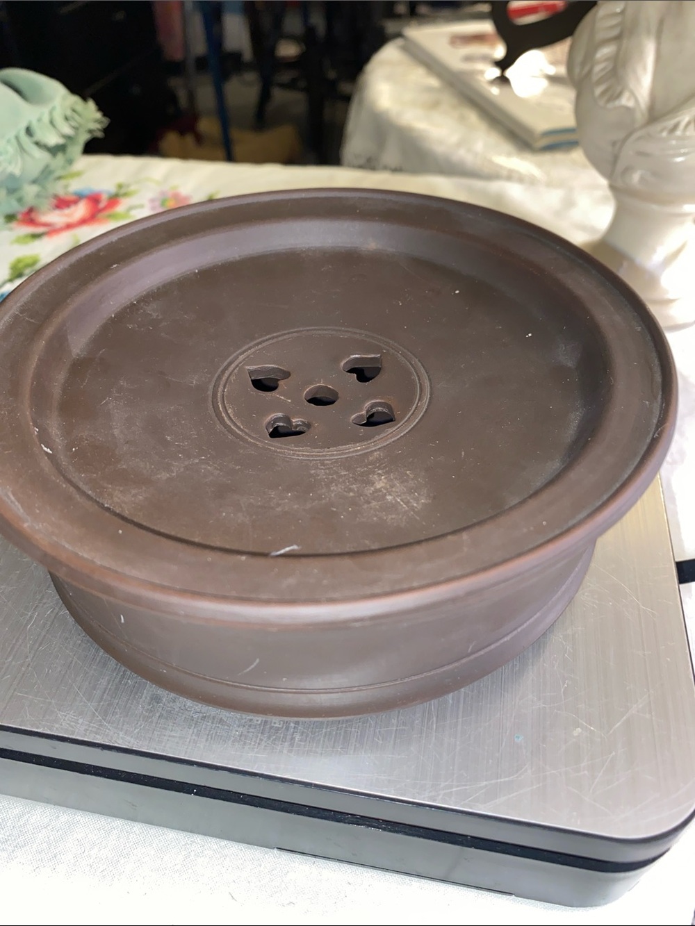 Dual Layer Purple Clay Tea Boat